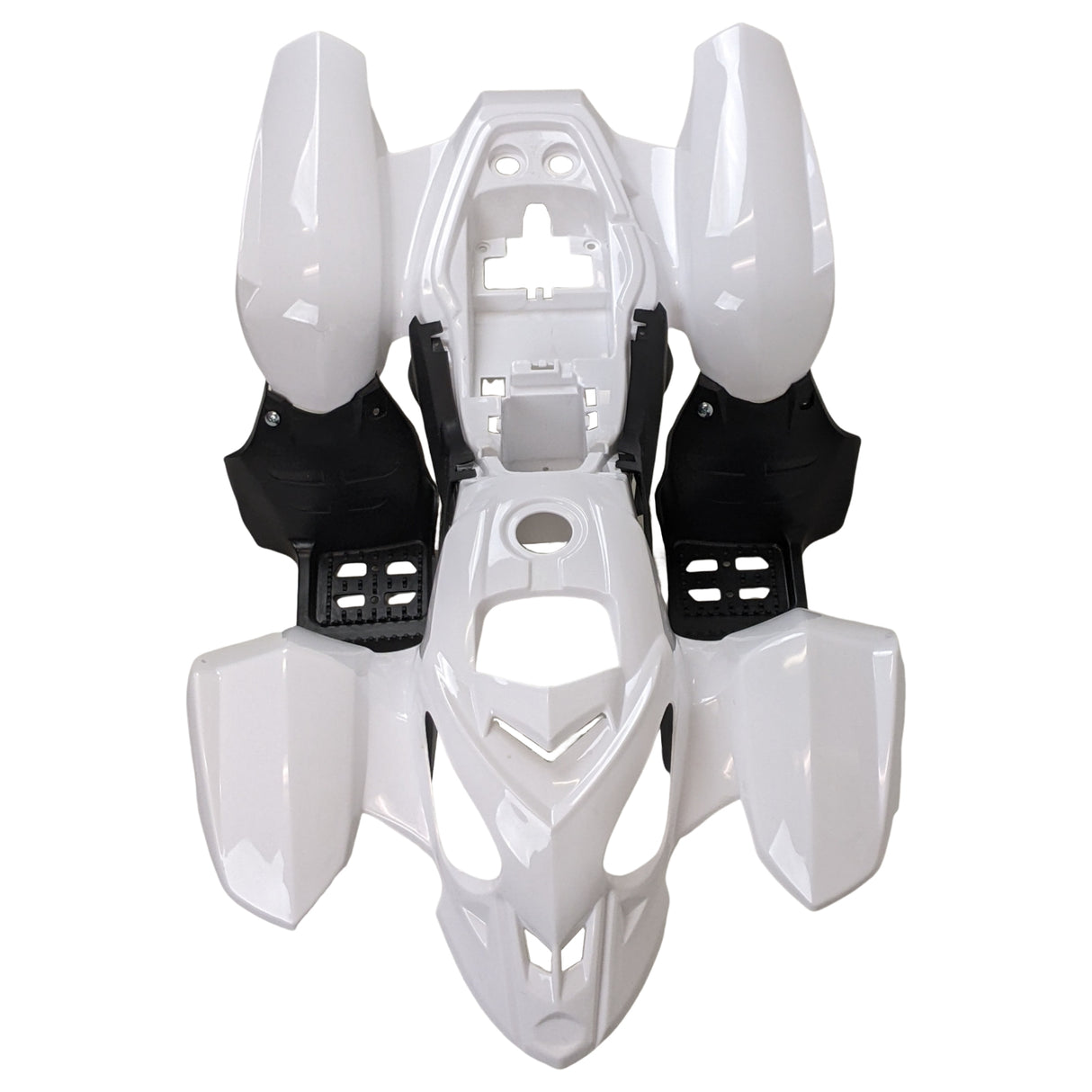 ATV Complete Plastic Body Fender Assembly for Panther 110PL, 125PL, Coolster 3050B, TaoTao Ata110L (White)