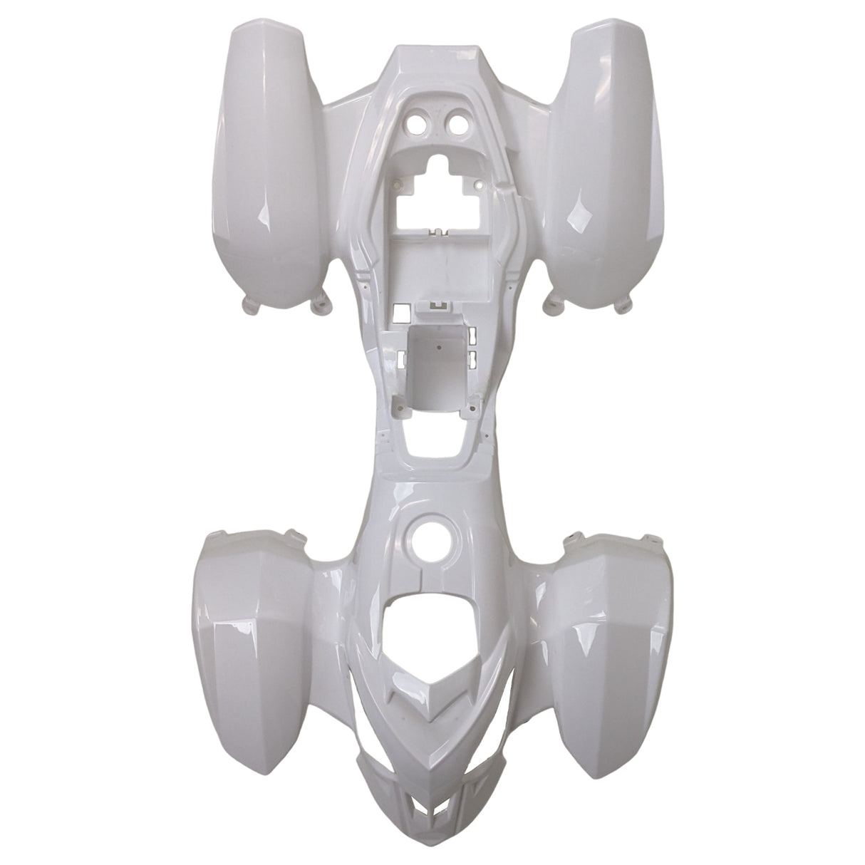 ATV Complete Plastic Body Fender Assembly for Panther 110PL, 125PL, Coolster 3050B, TaoTao Ata110L (White)