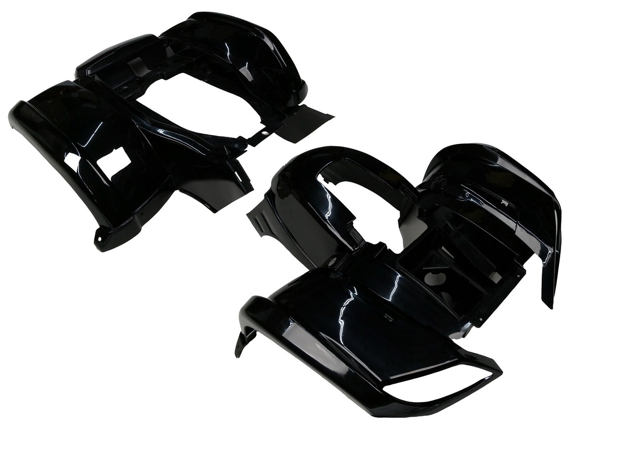 2 piece Body Fender Kit Black - Chinese ATV - Coolster 3150, Tao Tao Bull, Rhino
