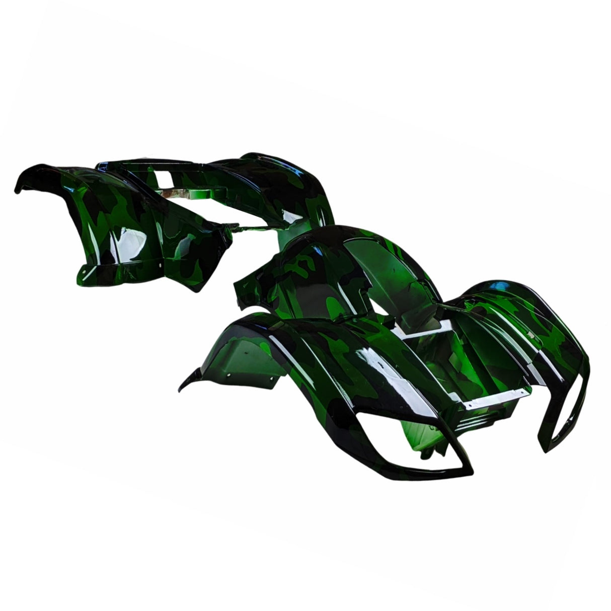 Green Camo ATV Body Fender Kit for 110cc Coolster 3050D TaoTao Bull Rhino IceBear Peace SunL