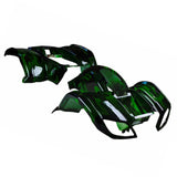 Green Camo ATV Body Fender Kit for 110cc Coolster 3050D TaoTao Bull Rhino IceBear Peace SunL