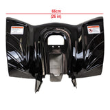 2 Piece ATV Body Fender Kit Tao Tao ATA110B, BoulderB1 - Glossy Black