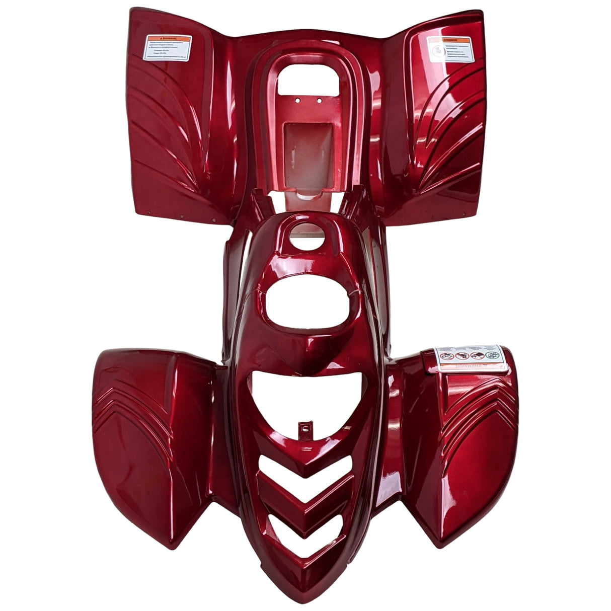 ATV Body Fender Kit - 2 Piece - RED - Tao Tao ATA110B, BoulderB1
