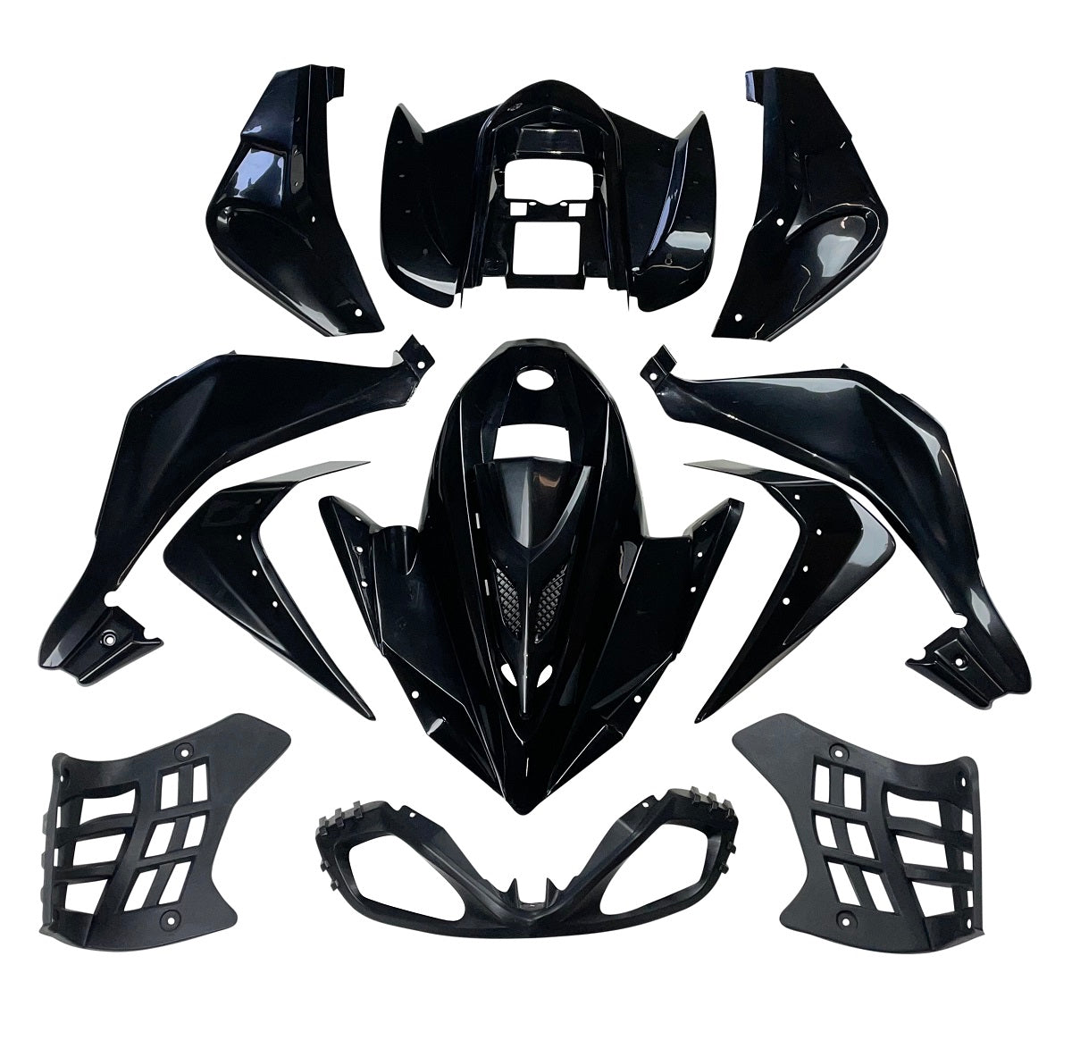 Complete Body Fender Kit for Taotao ATA125G Chinese ATV - BLACK