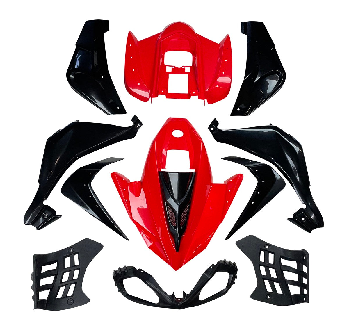 Complete Body Fender Kit for Taotao ATA125G Chinese ATV - RED