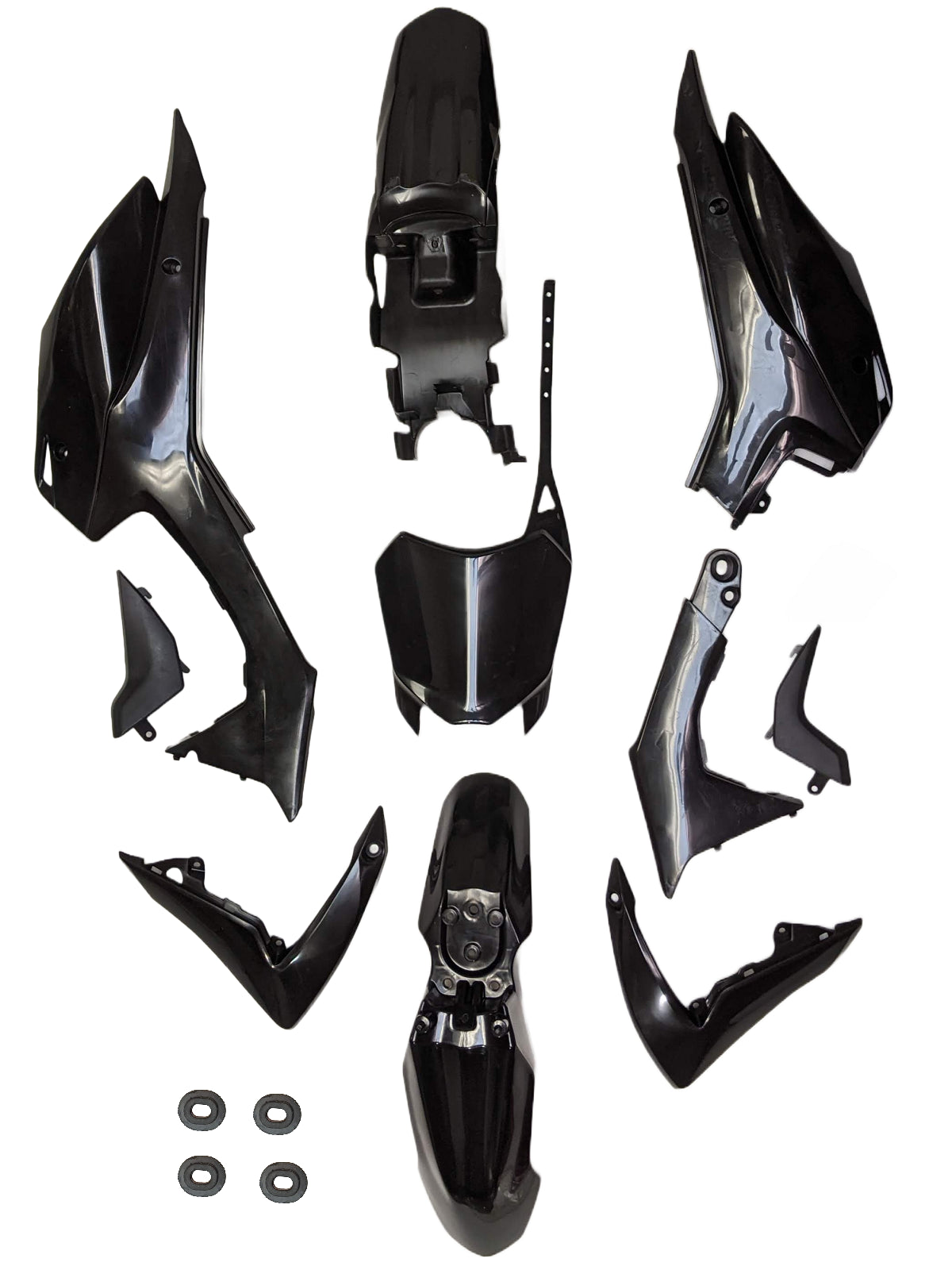 ABS Plastic Body Fairing Kit Set Black for HONDA CRF110F 2013-2018 Pit Dirt Bike