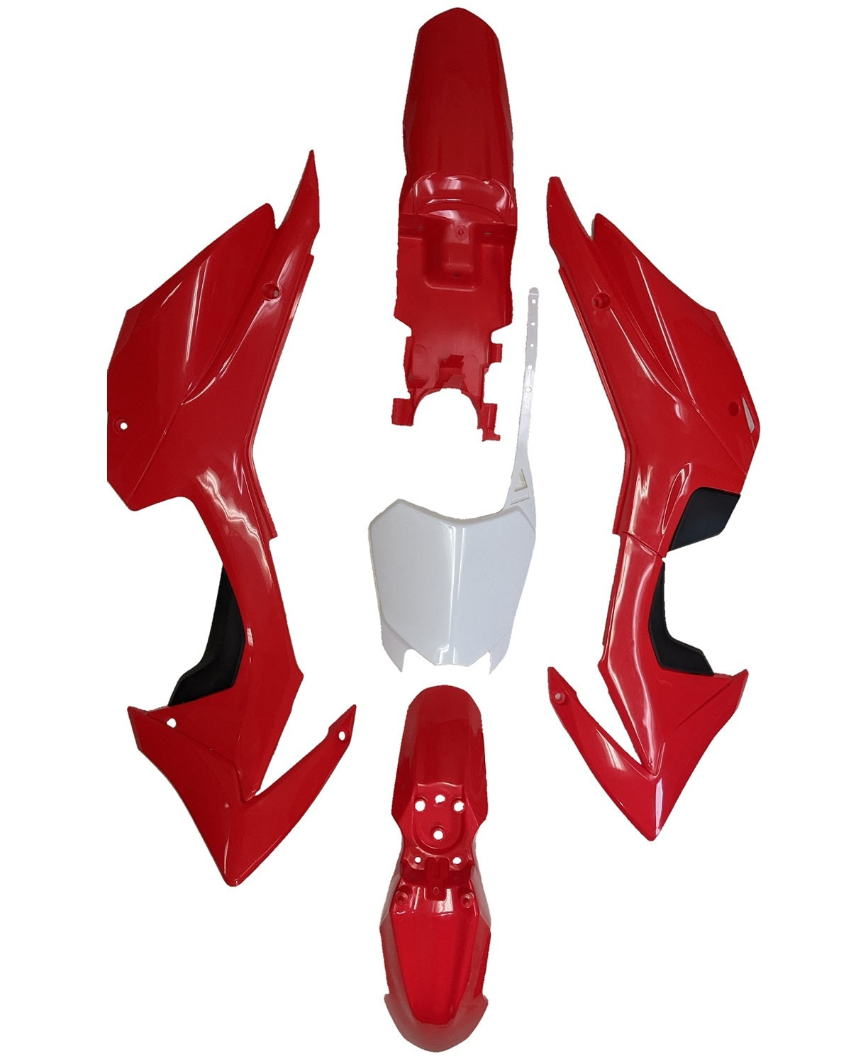 ABS Plastic Body Fairing Kit Set Red for HONDA CRF110F 2013-2018 Pit Dirt Bike