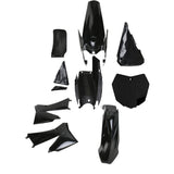 Complete Plastic Fender Fairing Body Kit for KTM 85 SX85/105 KTM250 SX XC Dirt Bike Replacement for 2006-2012 Models (Black)