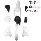 Complete Plastic Fender Fairing Body Kit for KTM 85 SX85/105 KTM250 SX XC Dirt Bike Replacement for 2006-2012 Models (White)
