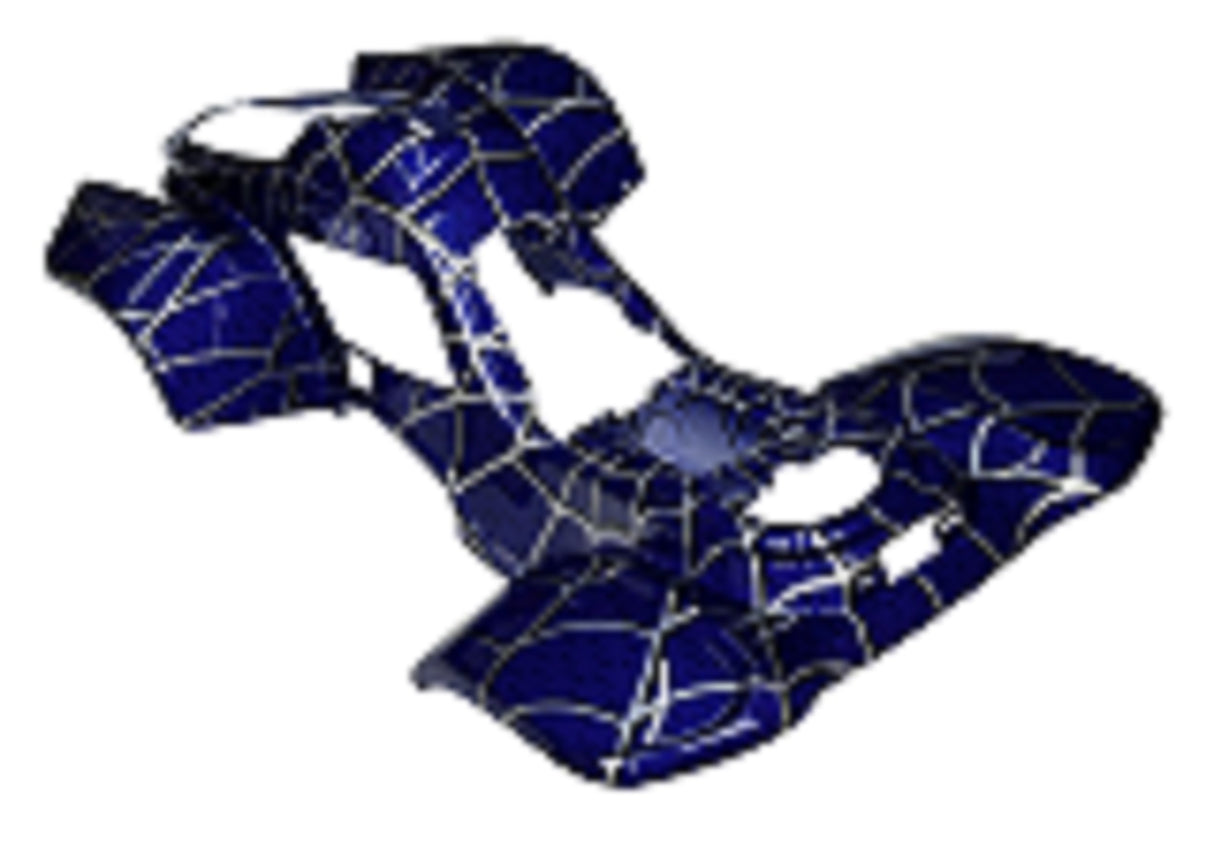 ATV Body Fender Kit - Coolster 3050C 110cc - BLUE SPIDER