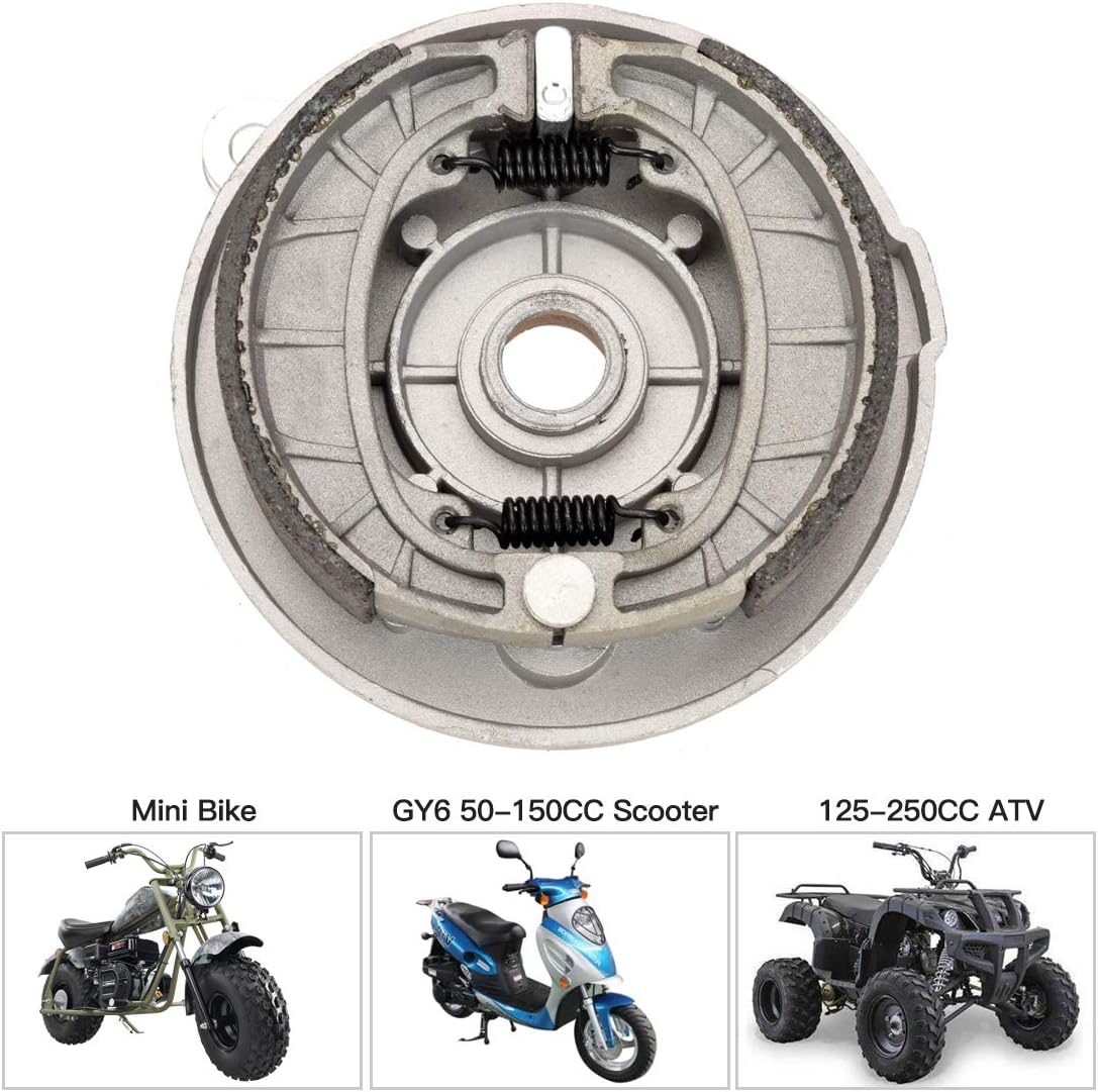 Brake Shoes 105mm Drum Pad for CRF70 TaoTao GY6 49cc 50cc Scooter Moped ATV Mini Bike CG125  6.5 Hp 196cc MB165 MB200 BT200X CT200U