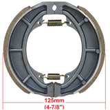 Brake Shoes 125mm Rear Drum Brake Pads for 150cc Scooter Moped