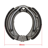 Front Rear Brake Shoes Pad Set 80mm Set of 2 - Coolster ATVs 3050D, 3125R, 3125XR8U, 3125XR8