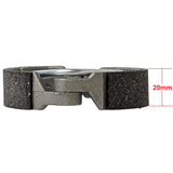 Front Rear Brake Shoes Pad Set 80mm Set of 2 - Coolster ATVs 3050D, 3125R, 3125XR8U, 3125XR8