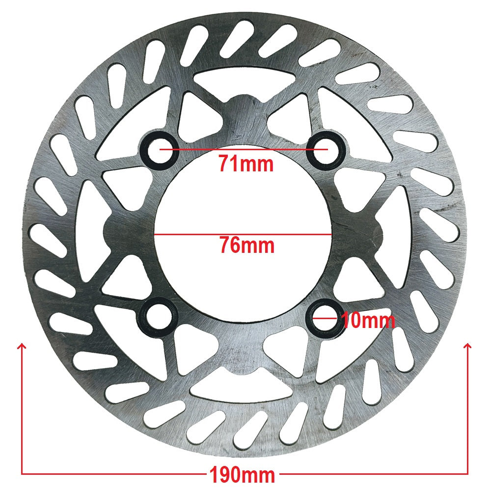 Brake Rotor Disc - 190mm - 4 Bolt - Tao Tao DB20 some newer Apollo Dirt Bikes