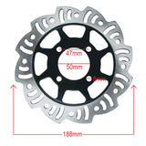 Brake Rotor Disc - 188mm - 4 Bolt - Version WHL64