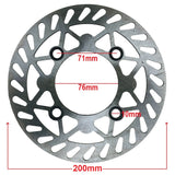 Brake Rotor Disc - 200mm - 4 Bolt - Version JJJ - Tao Tao DB20 some newer Apollo Dirt Bikes