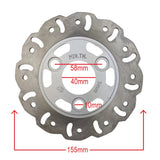 Brake Rotor Disc - 155mm - 3 Bolt - Version Silver 1