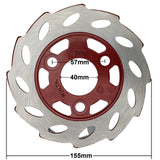 Brake Rotor Disc - 155mm - 3 Bolt - Version Red