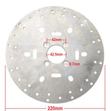 RedCap OEM 220mm Disc Brake Rotor with 4-Bolt Pattern Specifically Design for Jonway ATV Sport 200, Fit in Chinese ATV Models  - Upgrade Your ATV Braking System & Performance