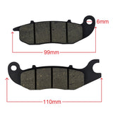 RedCap Brake Pad Set Suitable for Jonway TaoTao Peace Flying Scooter Cougar Cycle Rocket Bullet 50cc - 150 Motor Scooter - Version YY125-2A - Enhanced Performance - Optimal Stopping Power & Safety