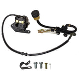RedCap Rear Disc Brake Caliper with Master Cylinder Assembly Included, Pads, Brake Line Hose, Brake Fluid Reservoir for Jonway Sport 200cc Chinese ATV Models - Upgrade Your vehicle Braking System
