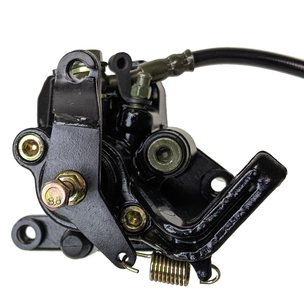 RedCap Rear Disc Brake Caliper with Master Cylinder Assembly Included, Pads, Brake Line Hose, Brake Fluid Reservoir for Jonway Sport 200cc Chinese ATV Models - Upgrade Your vehicle Braking System
