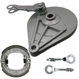 Rear Drum Brake Cover Shoe Kit with Chain Tensioner for Coleman CT200U BT200X CT200UEX Minibikes