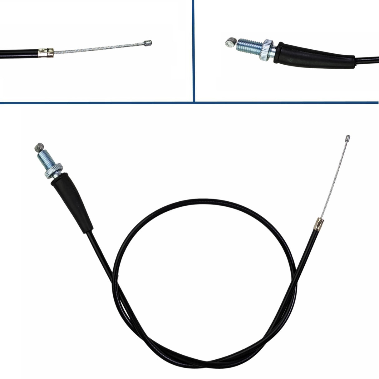Throttle Cable, Straight, Dirt Bike - Sleeve Length: 30" - Exposed Wire Length: 4-3/8"