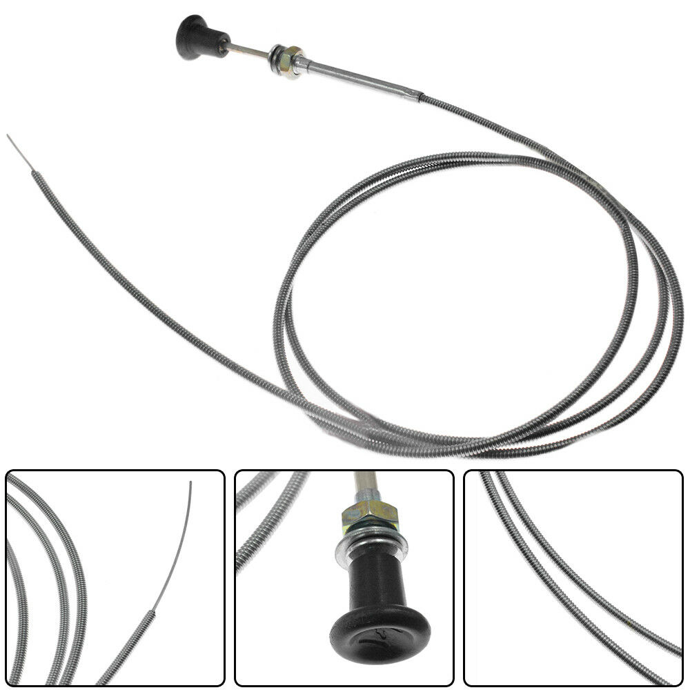 Choke Cable 63" Inner 60" Conduit 2 3/4" travel Push Pull - 237 Universal