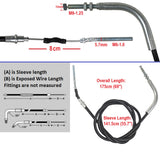 RedCap 69-Inch ATV Brake Cable Compatible with 110cc, 125cc, 150cc, 250cc ATVs Coolster 4 Stroke Engine - Replacement Heavy Duty Breaking Cable