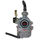19mm Carburetor PZ19 Cable Pull Choke, for 4-Stroke Engine 50cc - 110cc Honda ATVs Style, Dirt Bikes, Go Karts
