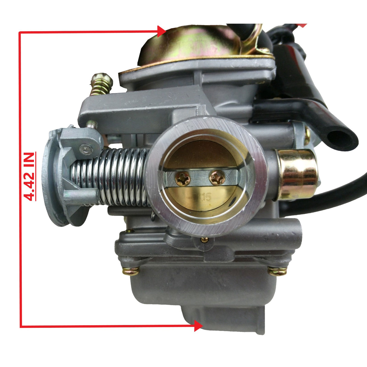 PD24 Carb 24mm Carburetor for 4-Stroke GY6 125cc 150cc ATV Go Kart Scooter Moped 157QMJ/QMI 152QMJ/QMI Model