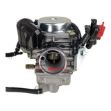 RedCap Replacement PD26 Carburetor with 2 Pin Choke Plug End Compatible for 250cc Water-Cooled Scooter Optimize Engine Performance