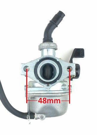Carburetor, PZ19, LEFT side Manual Choke