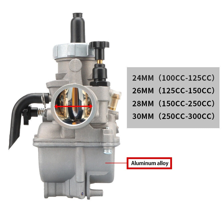 NIBBI Performance Carburetor N22 PE 24mm Flange 4T Apollo RFZ Z40 MAX Carb