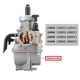 NIBBI Performance Carburetor N22 PE 24mm Flange 4T Apollo RFZ Z40 MAX Carb
