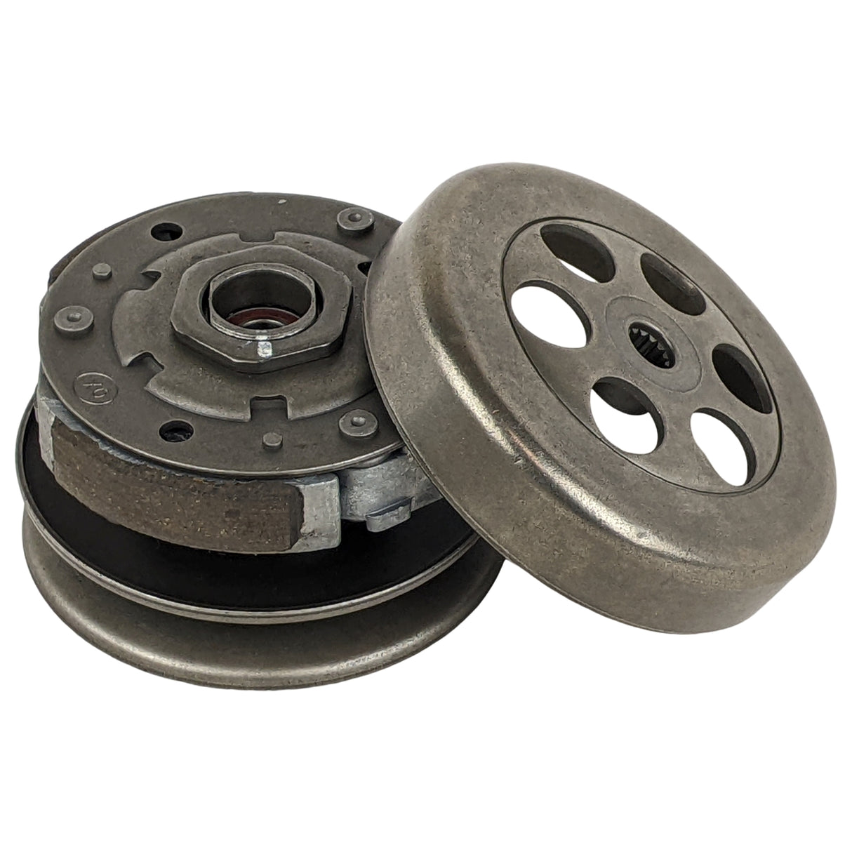 RedCap Complete Clutch Assembly Includes - Drive Pulley, Sheave, Springs, Clutch, Clutch Bell - for Vento R4 Triton 50cc, JOG 90cc, Yamaha 90cc, 100cc, 1E50QMF, 1E52QMG, Minarelli Znen LongJia Scooter