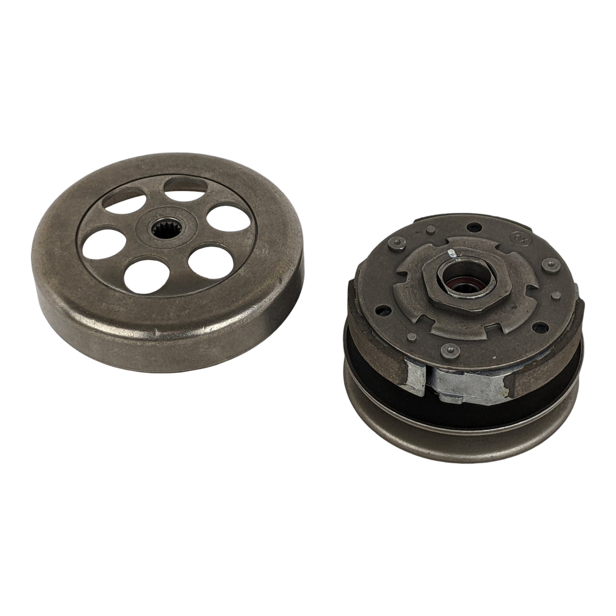 RedCap Complete Clutch Assembly Includes - Drive Pulley, Sheave, Springs, Clutch, Clutch Bell - for Vento R4 Triton 50cc, JOG 90cc, Yamaha 90cc, 100cc, 1E50QMF, 1E52QMG, Minarelli Znen LongJia Scooter