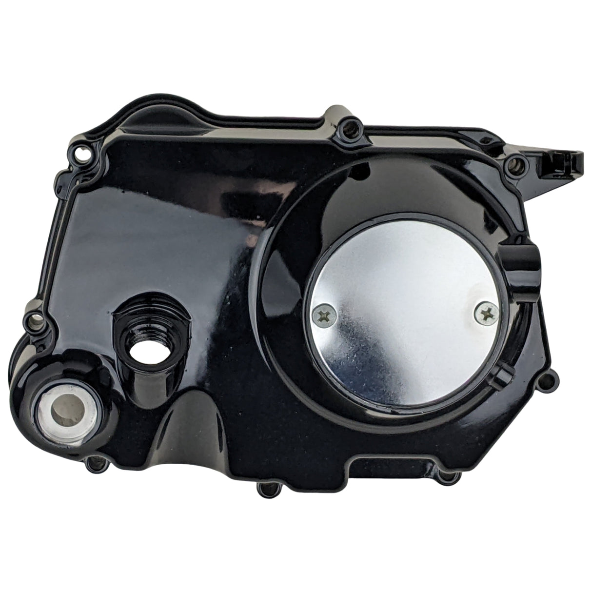 OEM Complete Right Side Clutch Cover for 152FMH 110cc Honda-Style Kick Start Engine Dirt Pit Bike ATV Scooter Moped Motorcycle (Black)