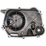 OEM Complete Right Side Clutch Cover for 152FMH 110cc Honda-Style Kick Start Engine Dirt Pit Bike ATV Scooter Moped Motorcycle (Black)