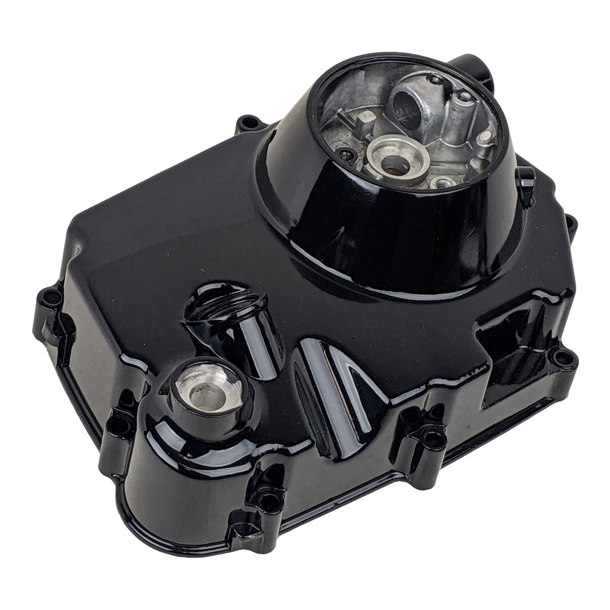 OEM Complete Right Side Clutch Cover for 152FMH 110cc Honda-Style Kick Start Engine Dirt Pit Bike ATV Scooter Moped Motorcycle (Black)