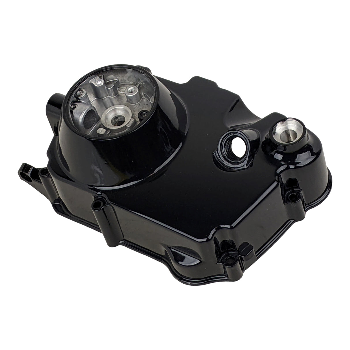 OEM Complete Right Side Clutch Cover for 152FMH 110cc Honda-Style Kick Start Engine Dirt Pit Bike ATV Scooter Moped Motorcycle (Black)