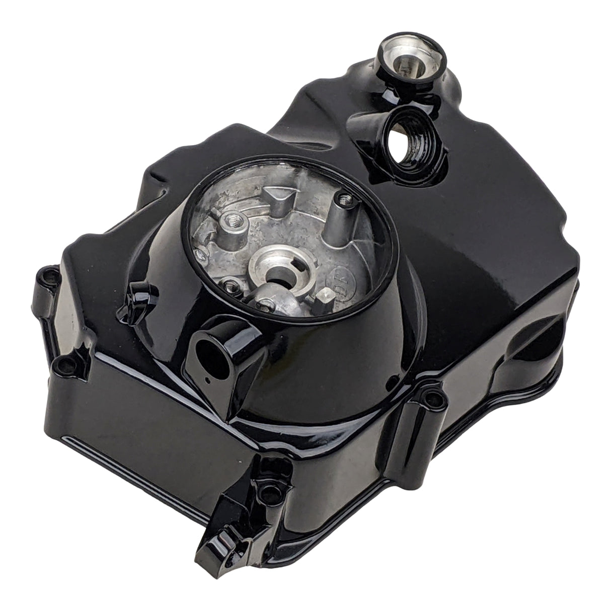 OEM Complete Right Side Clutch Cover for 152FMH 110cc Honda-Style Kick Start Engine Dirt Pit Bike ATV Scooter Moped Motorcycle (Black)
