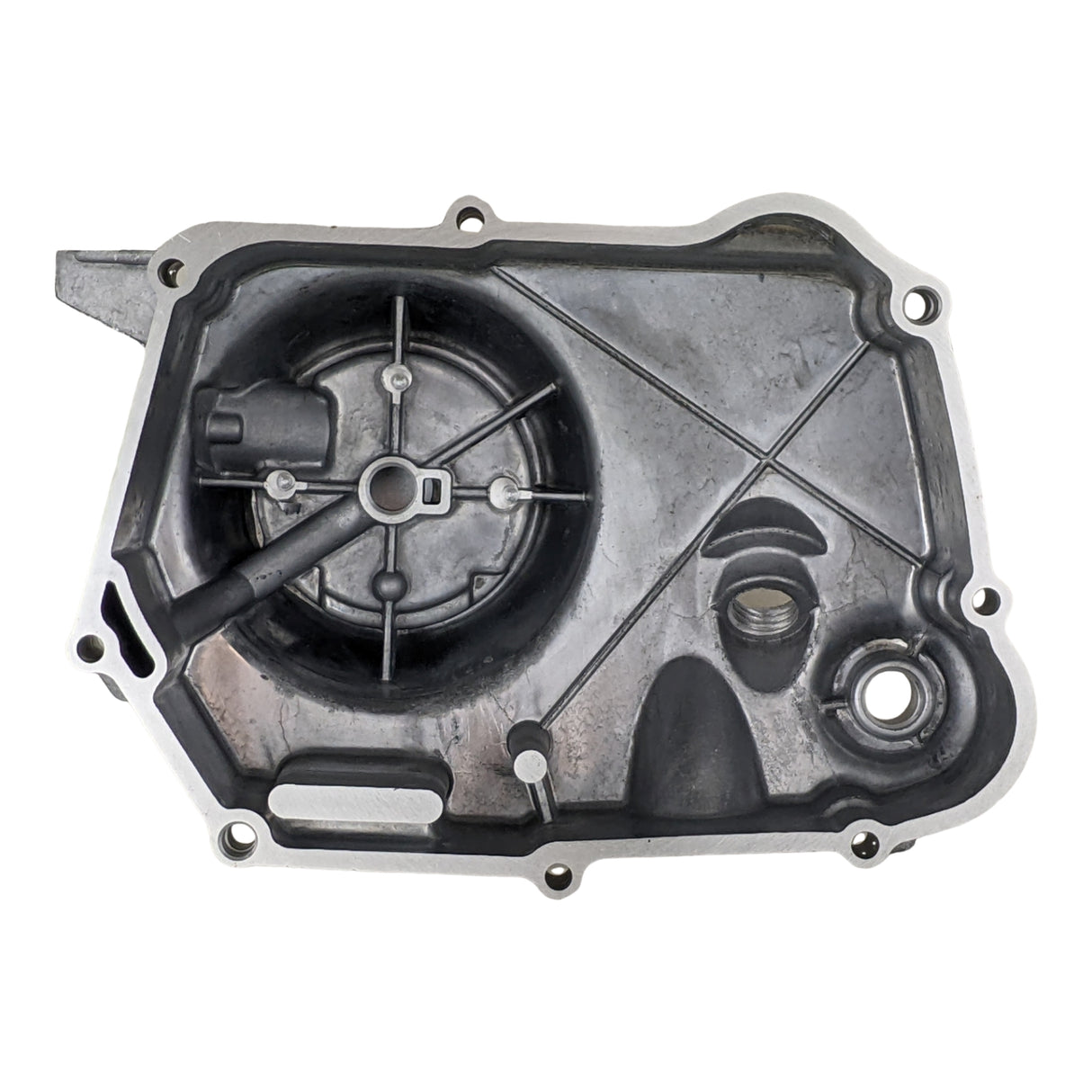 RedCap OEM Right Side Clutch Cover for 152FMH 110cc Honda-Style Kick Start Engine Dirt Bike (Silver)
