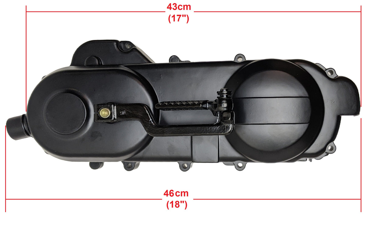 49cc 50cc CRANKCASE COVER (LH) LONG CASE GY6 QMB139 with KICK START GEAR