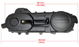 Crankcase Belt Cover Long Case 50cc GY6 - Complete Assy - Version 2
