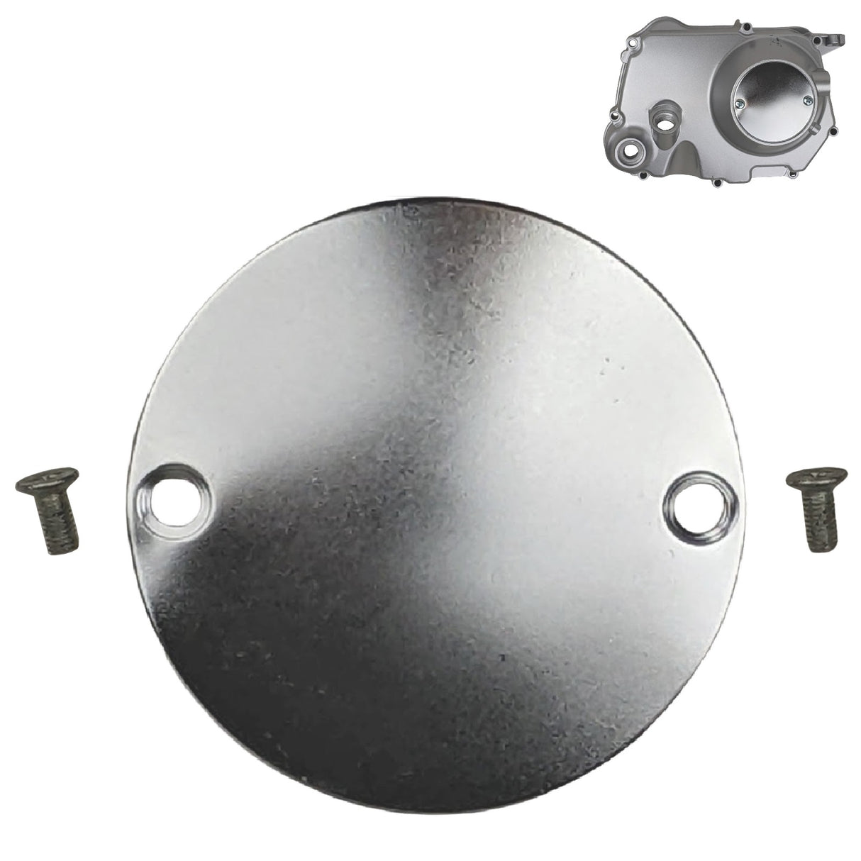Right Side Round Engine Clutch Cover Plate with Screws Fits Lifan Zongshen 110cc 125cc Kick Start Dirt Bike