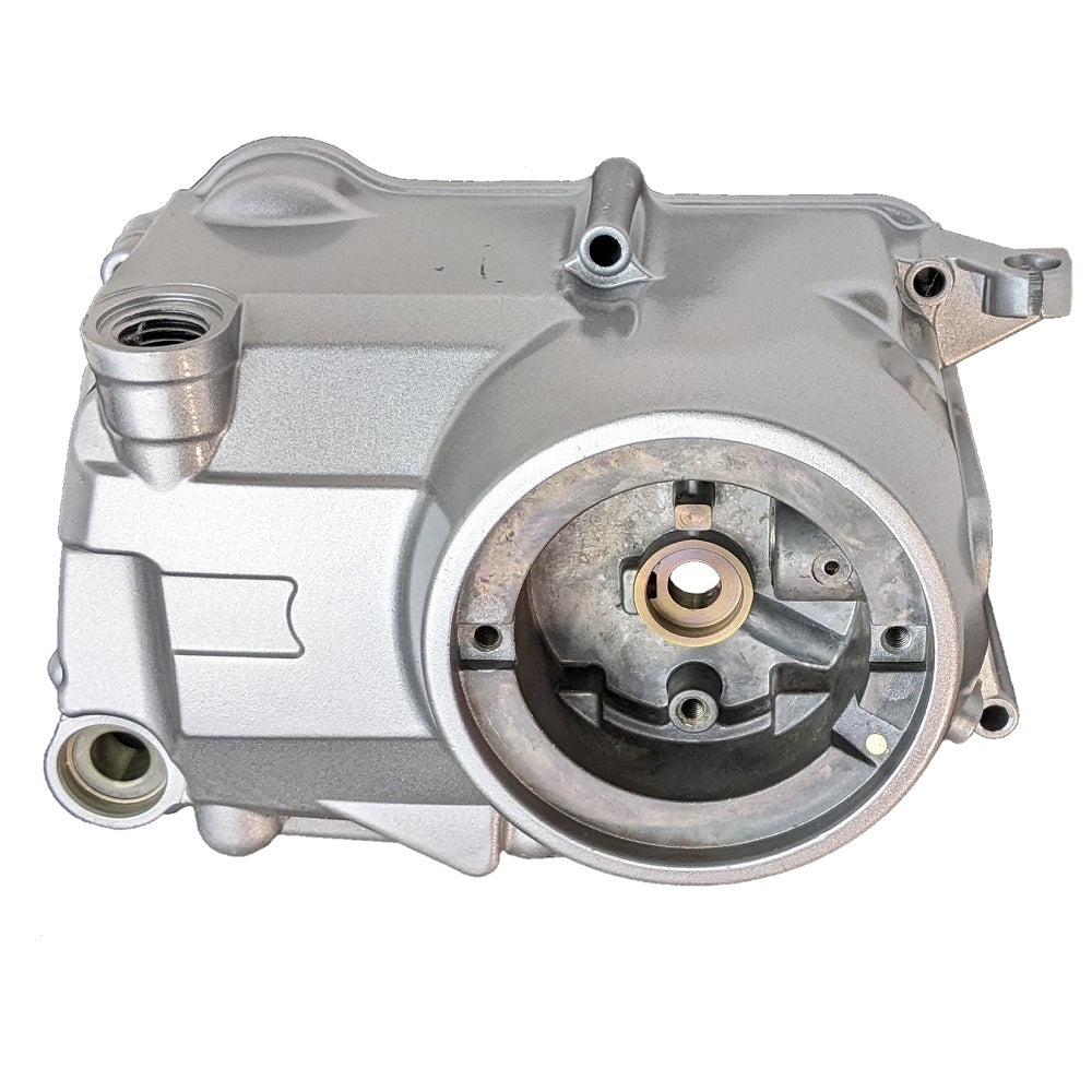 Right Side Engine Clutch Cover for 110cc, 125cc Lifan Zongshen Kick Start Dirt Pit Bike - (Silver)