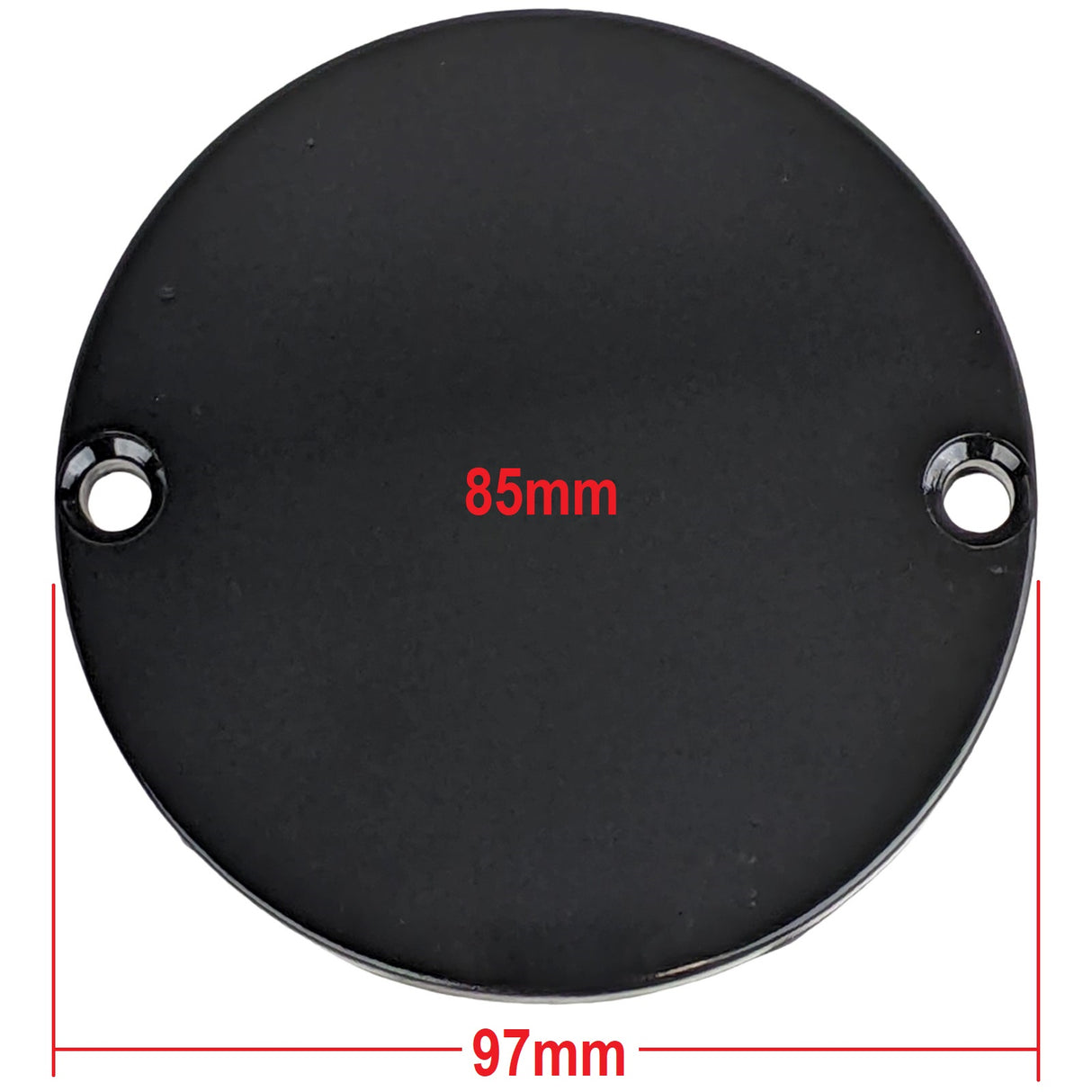 RedCap Right Side Round Engine Clutch Cover Plate - Specifically Designed for Lifan Zongshen Kick Start 110cc, 125cc, Dirt Bike, Pit Bike,  Essential Protection & Functionality (Sleek Black)